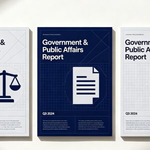 Government and Public Affairs Reporting Template Pack
